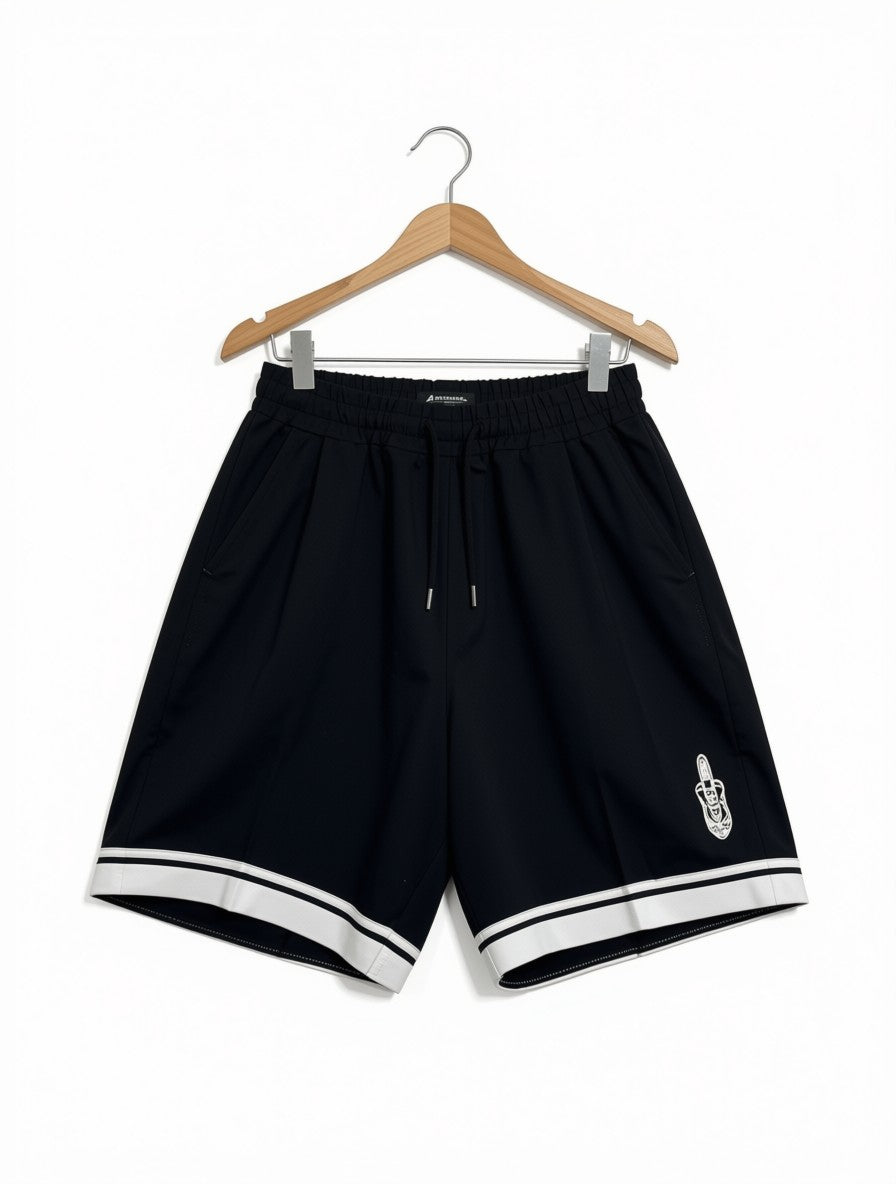 Boys Preloved Black Performance Basketball Streetwear Shorts (Size 9-10 Years)