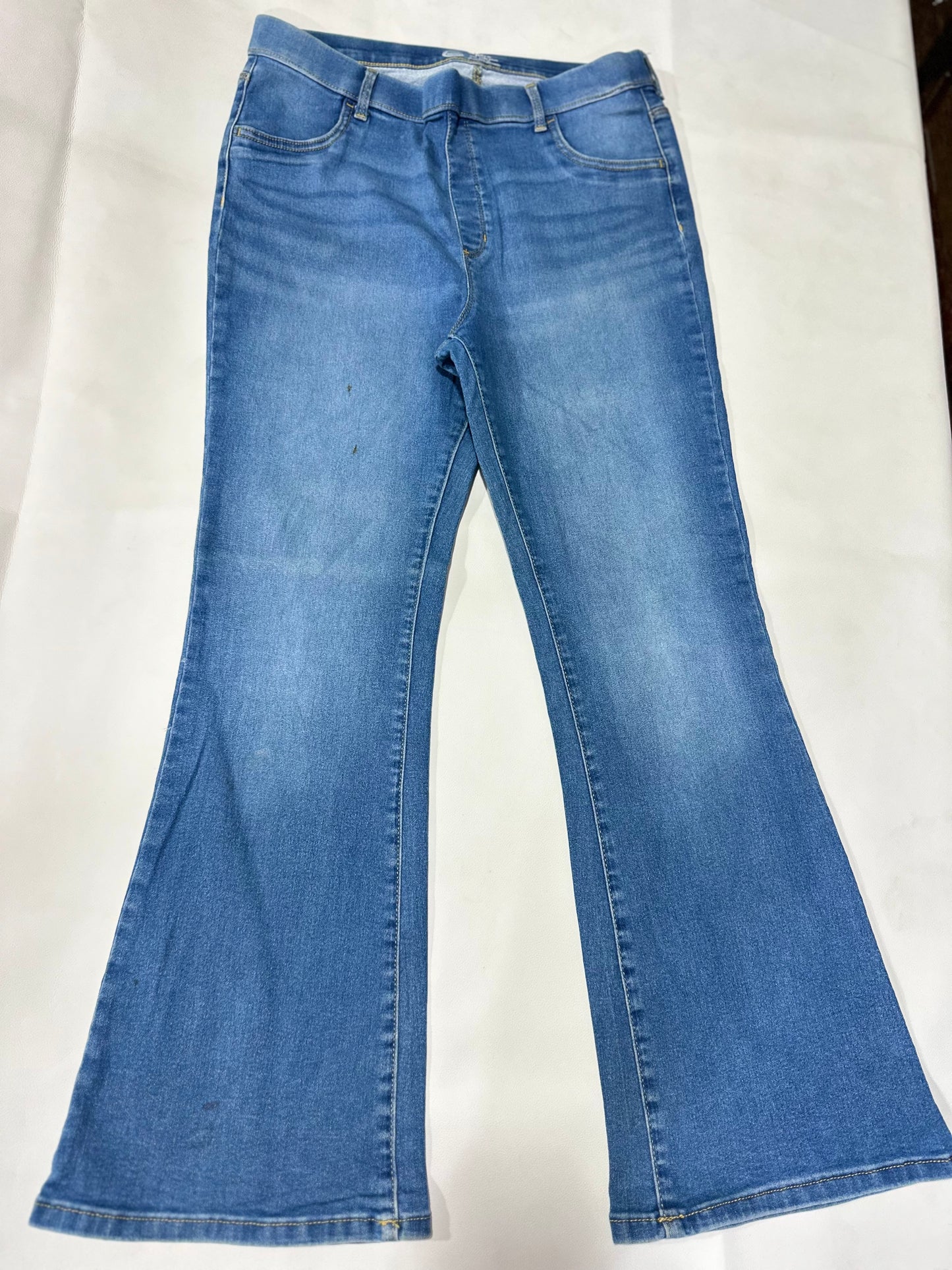 Old Navy Blue High-Rise Pull-On Flared Stretch Jeggings