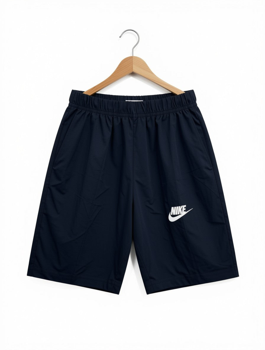 Boys Preloved Navy Nike Athletic Sports Shorts (Size 7-8Y)