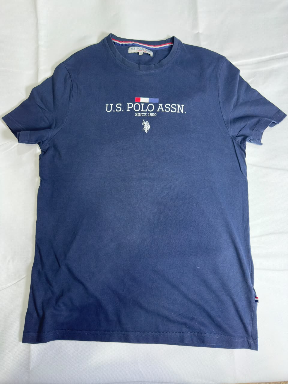 Preloved U.S. Polo Assn. Navy Blue Embroidered Graphic Logo T-Shirt