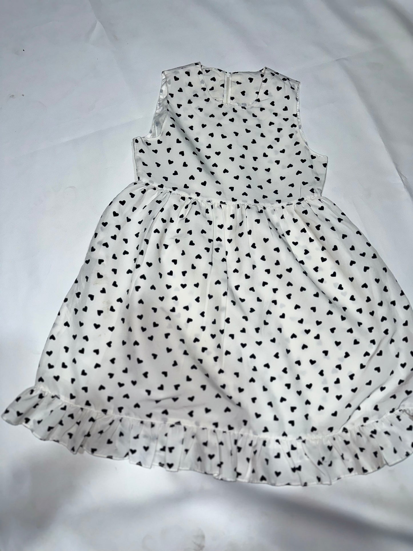 Girls' Preloved Heart Print Party Dress