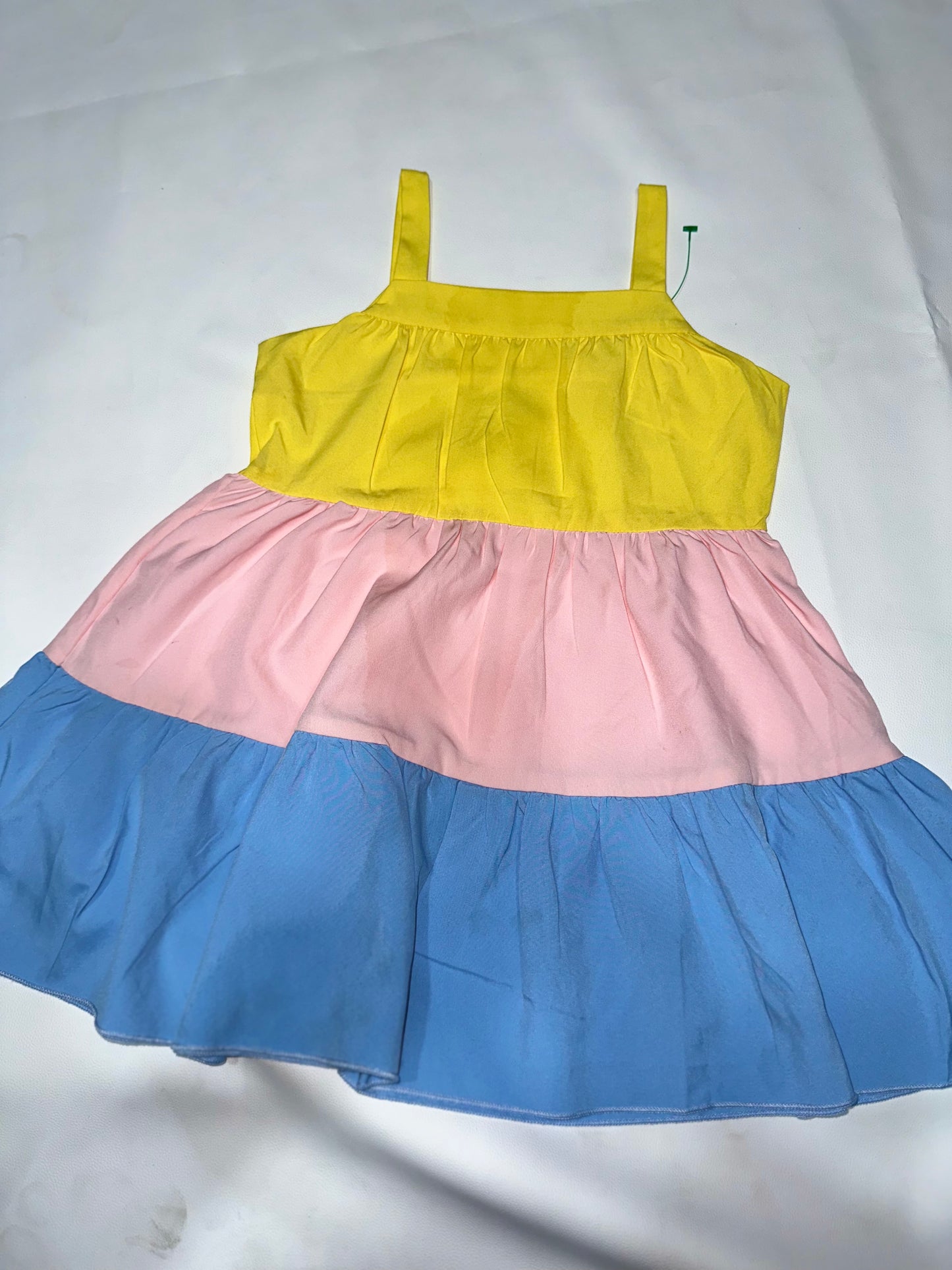 Girls' Preloved Colorblock Tiered Sundress