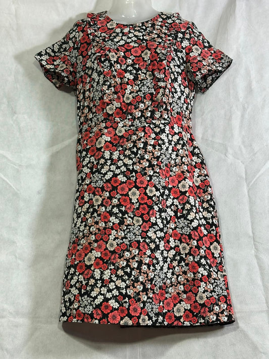 Preloved Dorothy Perkins Floral Ruffle Trim Short Sleeve Mini Dress