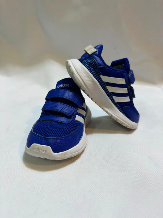 Preloved adidas Kids Tensaur Royal Blue Dual Hook-and-Loop Strap Sneakers