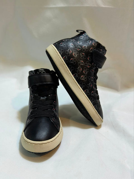 Preloved Geox x Disney 100 Mickey Mouse Black High-Top Sneakers