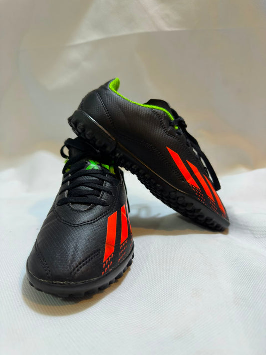 Preloved adidas X Speedportal.4 TF Black & Solar Red Kids Turf Football Shoes