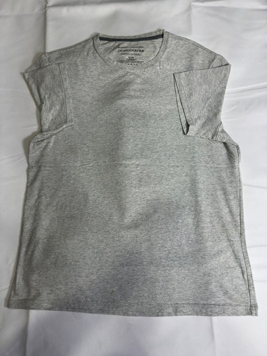 Preloved Denver Hayes Light Grey Stretch Crew Neck T-Shirt