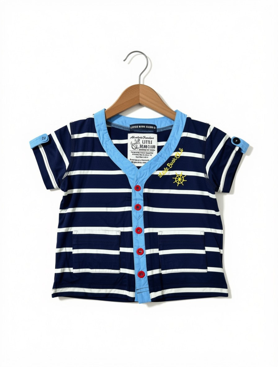 Boys Preloved Nautical Stripe Tee (Size 4-5Y)