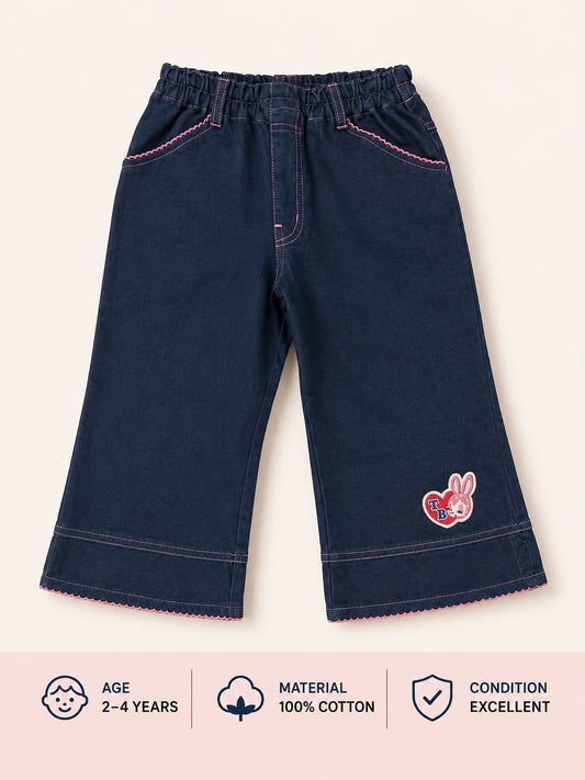 Preloved Girls Cotton Wide Leg Pants