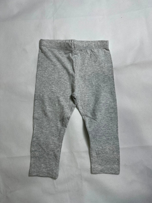 Preloved Baby Light Heather Grey Elastic Waist Stretch Leggings