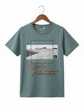 Preloved Kids "Rocky Mountain" Graphic T-Shirt – Sage Green (Ages 8-10)