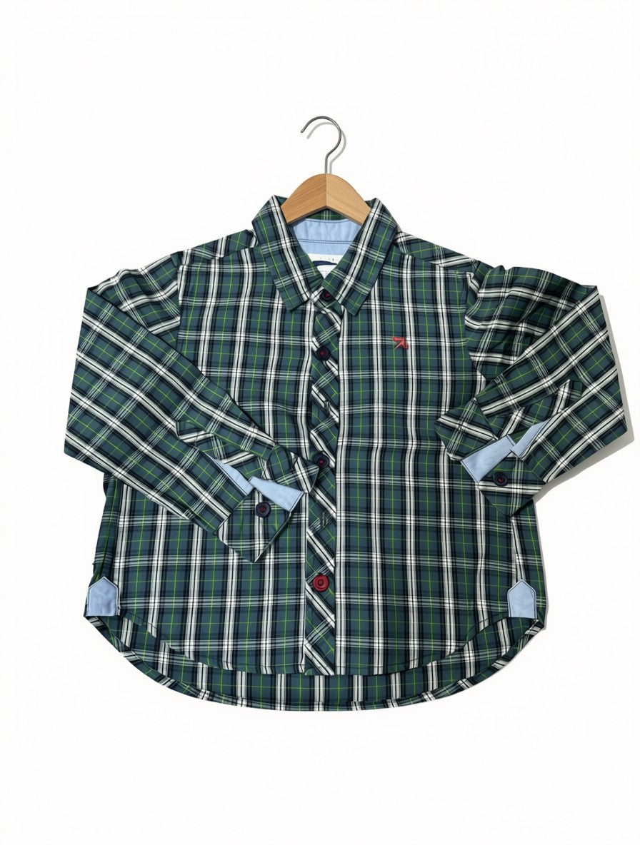 Boys Preloved Zara Plaid Shirt (Size 3/4Y)