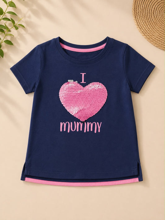 Preloved Girls Heart Graphic T-Shirt