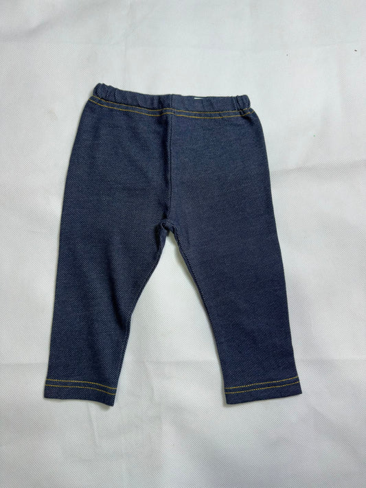 Preloved Baby & Kids Dark Wash Denim-Look Elastic Waist Stretch Jeggings