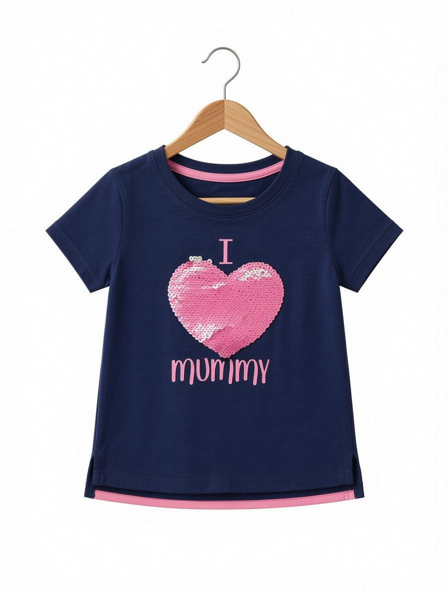 Preloved Girls Heart Graphic T-Shirt