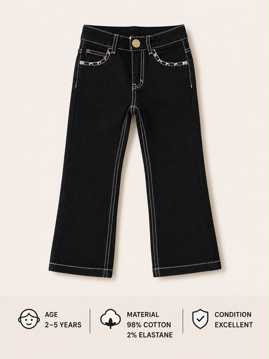 Preloved Kids Black Denim Jeans