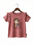 Preloved Kids Disney Frozen Anna "Wild at Heart" Ruffled T-Shirt – Rose Pink (Ages 3-4Y)