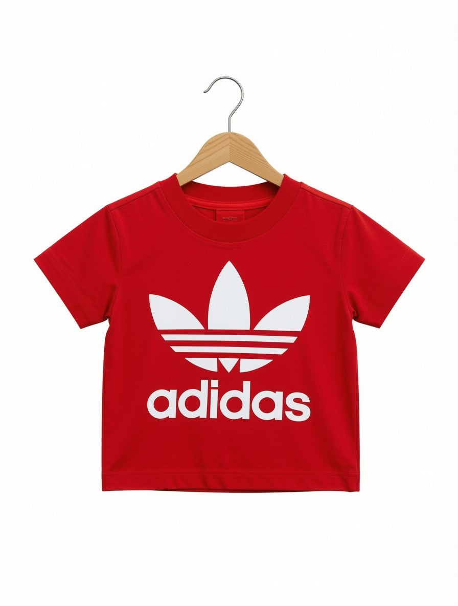 Boys' Preloved Adidas Originals Trefoil Graphic T-Shirt (Size 18-24M)