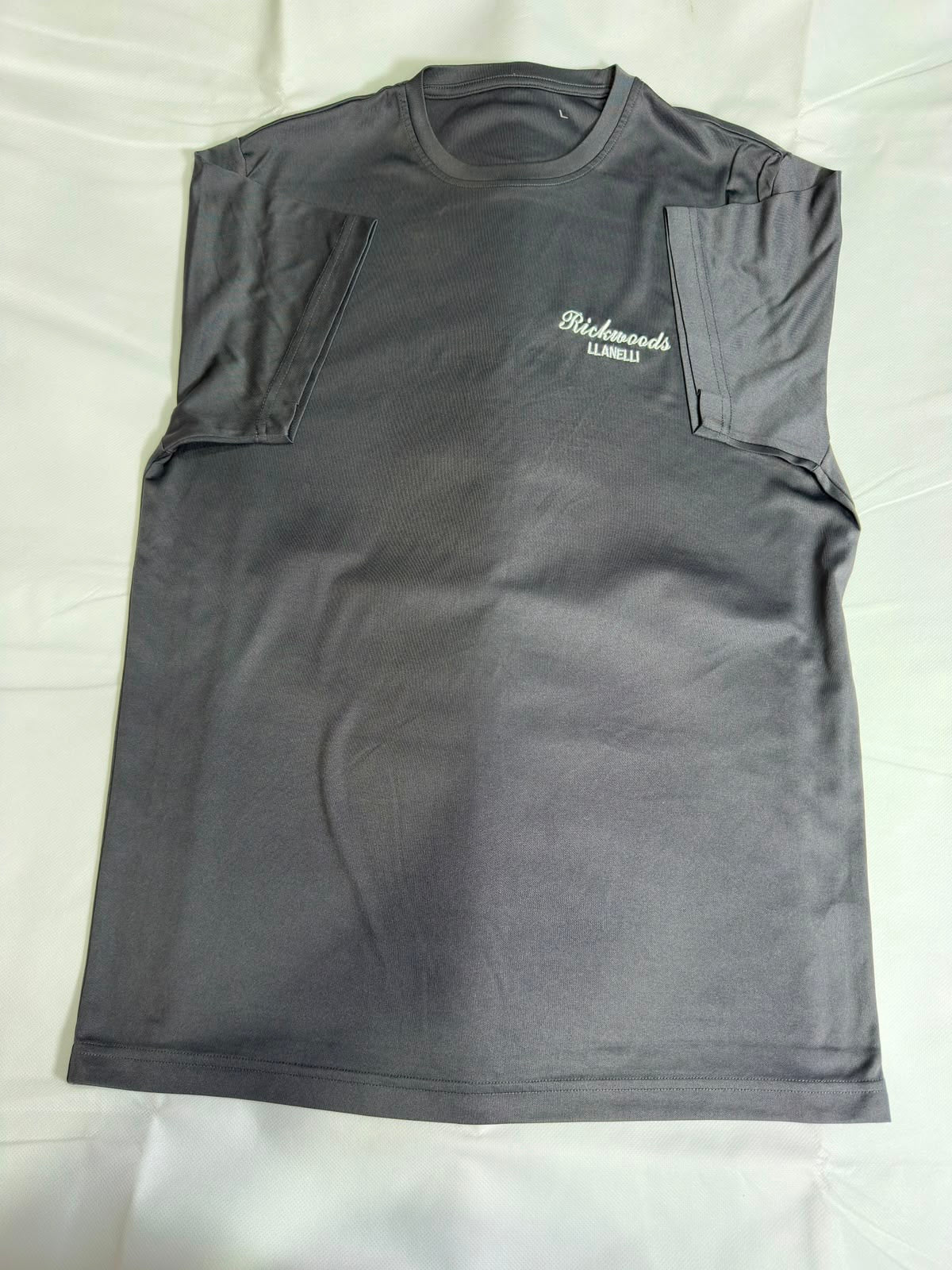 Men's Preloved Charcoal Grey Printed Performance T-Shirt