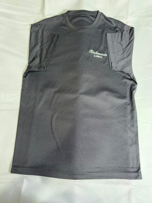 Men's Preloved Charcoal Grey Printed Performance T-Shirt