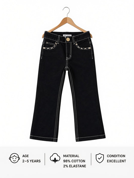 Preloved Kids Black Denim Jeans