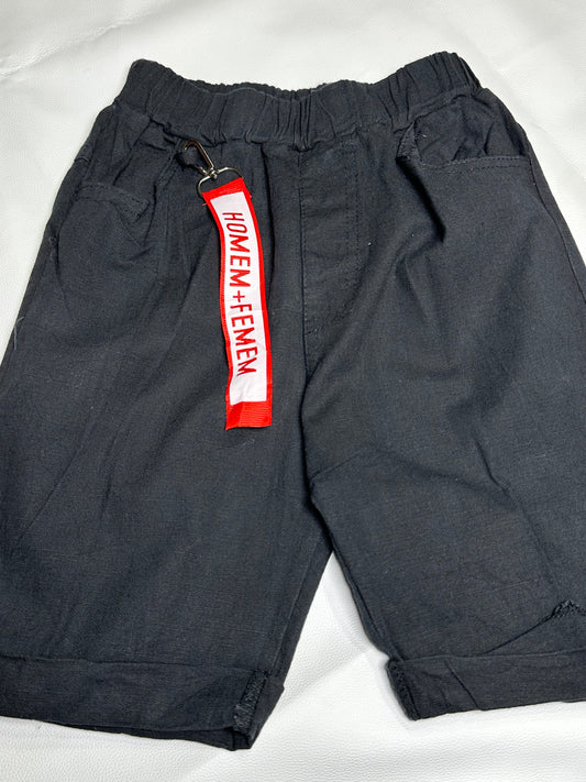 Boys Preloved Black Utility Streetwear Shorts