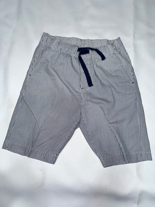Boys Preloved Grey Micro-Striped Smart Chino Shorts