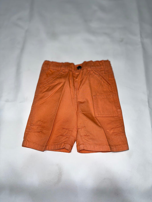 Boys Preloved Orange Casual Utility Shorts