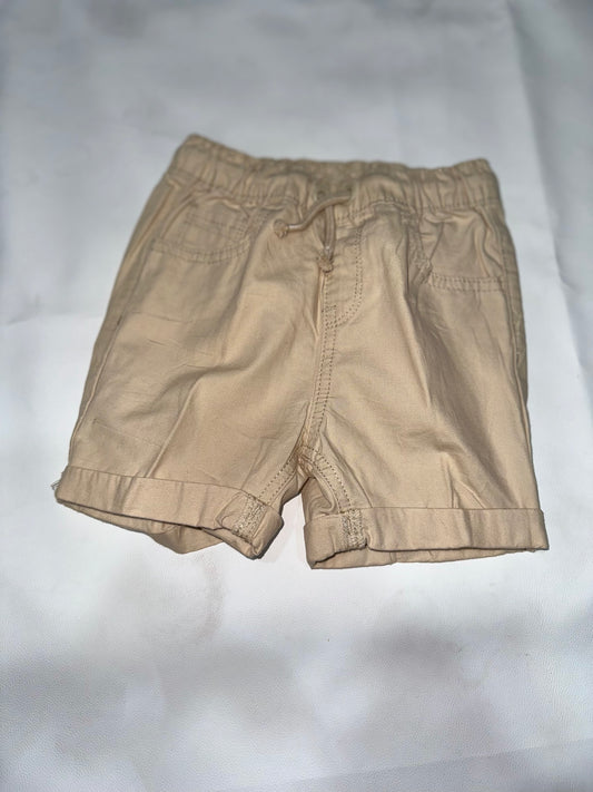 Boys Preloved Khaki Casual Drawstring Chino Shorts