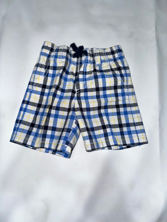 Boys Preloved Blue Checkered Shorts