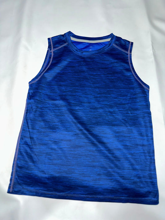 Preloved Kids Premium Activewear Sleeveless Top – Blue Space-Dye