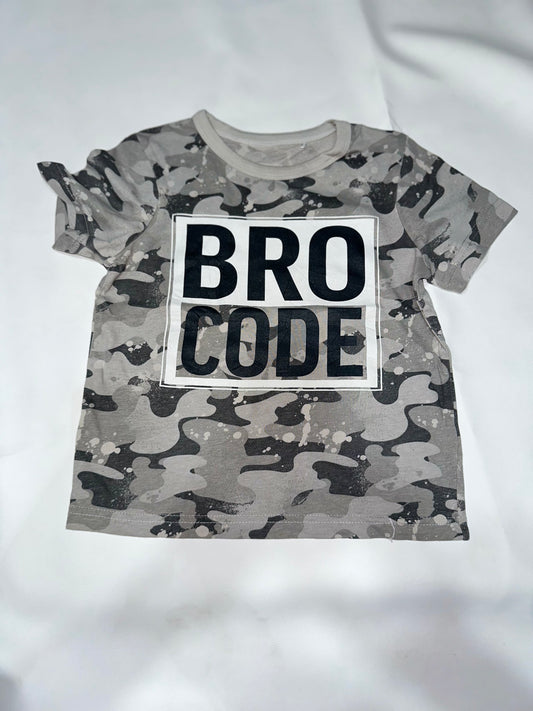 Preloved Toddler "Bro Code" Camouflage Graphic T-Shirt