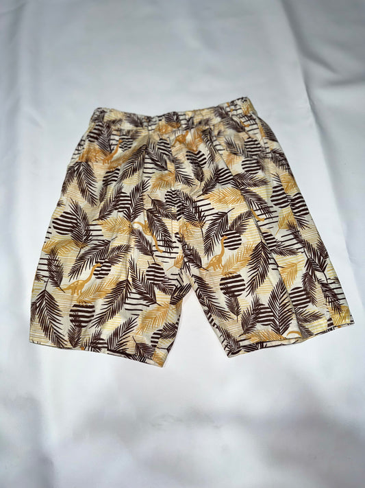 Preloved Kids Tropical Palm & Dinosaur Casual Shorts