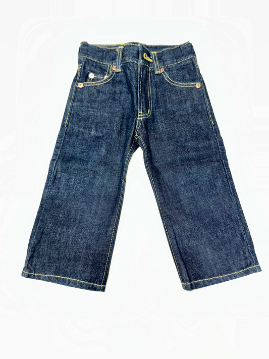 Preloved Kids Wide-Leg Cropped Denim Jeans
