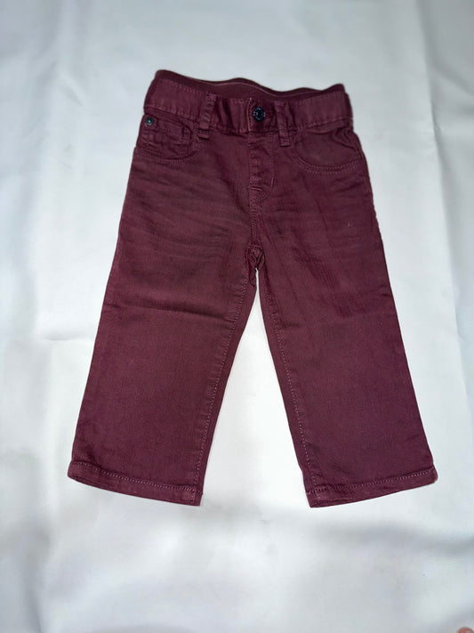 Preloved Kids Maroon Stretch Cotton Pants