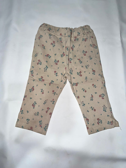 Girls' Preloved Ditsy Floral Wide-Leg Pull-On Pants