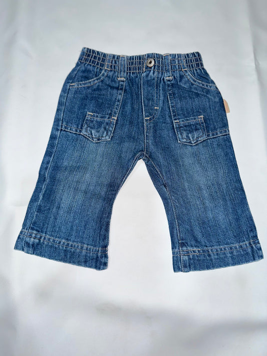 Girls' Preloved Medium Wash Denim Long Capris