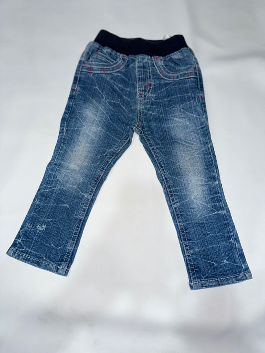 Boys' Preloved Heavy Whiskered Soft-Waist Jeans