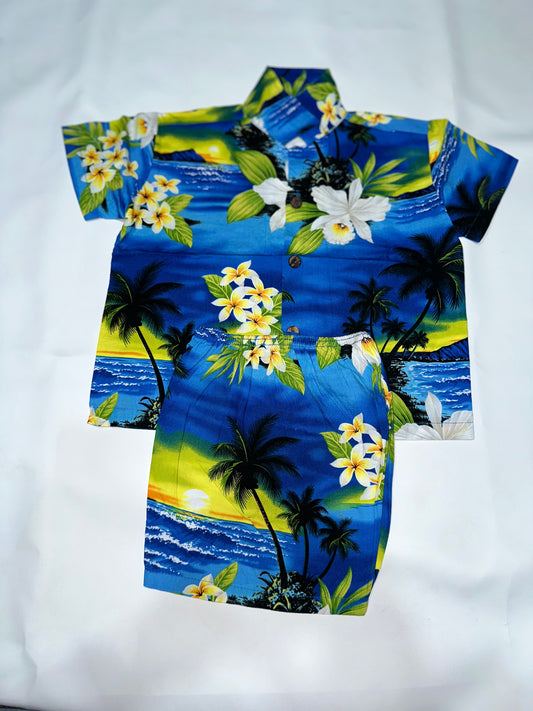 Boys Preloved Hawaiian Co-ord Set