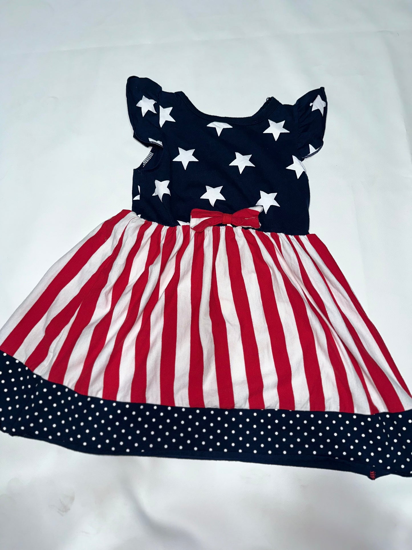 Girls' Preloved American Stars Striped Dress