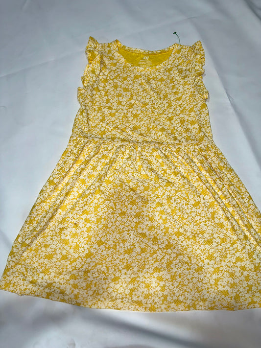 Girls' Preloved Floral Ruffle Summer Dress