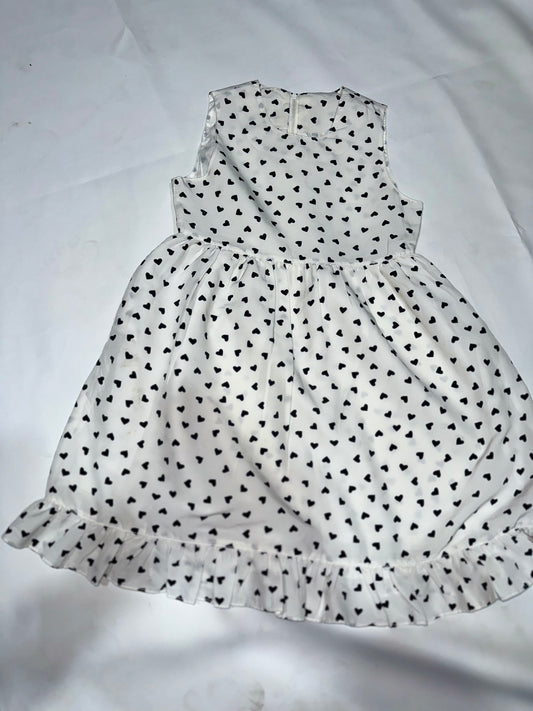 Girls' Preloved Heart Print Party Dress