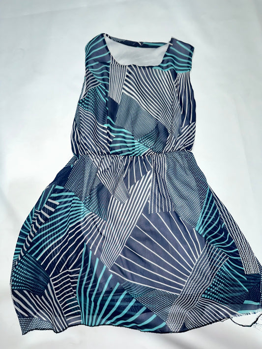 Girls' Preloved Abstract Printed Chiffon Dress