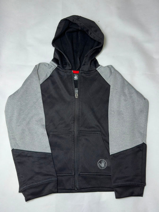 Preloved Body Glove Black & Grey Colorblock Full-Zip Fleece Hoodie