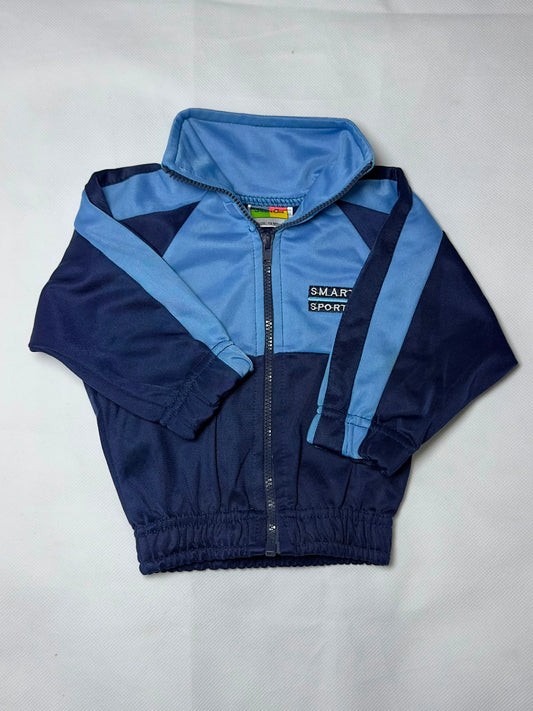 Preloved Smart Club Two-Tone Blue "SMART SPORT" Full-Zip Track Jacket