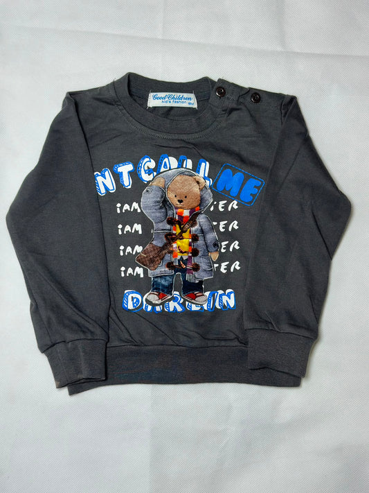 Preloved Good Children Dark Bear Graphic Crewneck Sweatshirt
