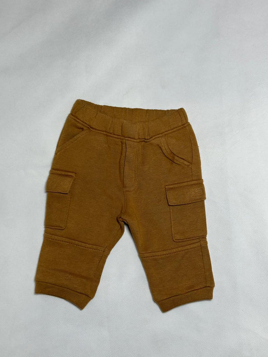 Preloved Wonder Nation Camel Brown Fleece Cargo Jogger Pants