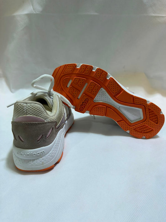 Preloved adidas Originals Chaos Off-White, Grey & Orange Chunky Sneakers