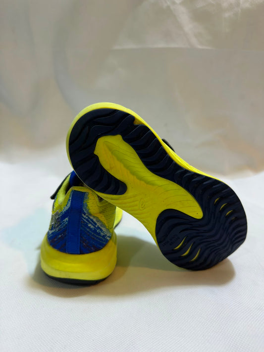 Preloved ASICS GEL-Noosa Tri 15 GS Vibrant Yellow & Blue Kids Running Shoes