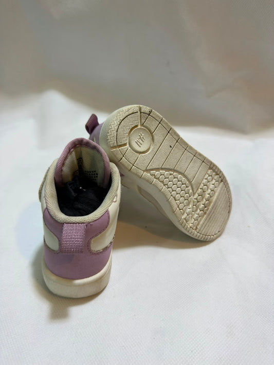 Preloved Off-White & Pastel Pink Multi High-Top Toddler Sneakers
